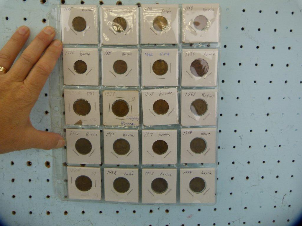 201 Russia coins, almost all modern, (8) before 1917