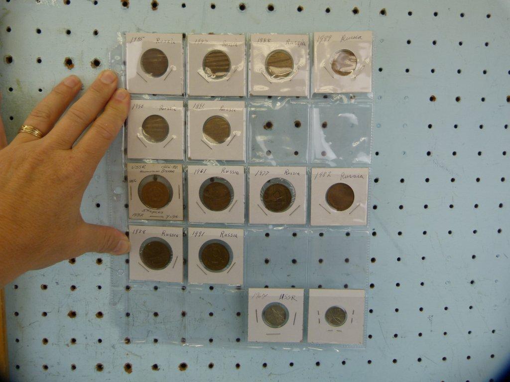 201 Russia coins, almost all modern, (8) before 1917