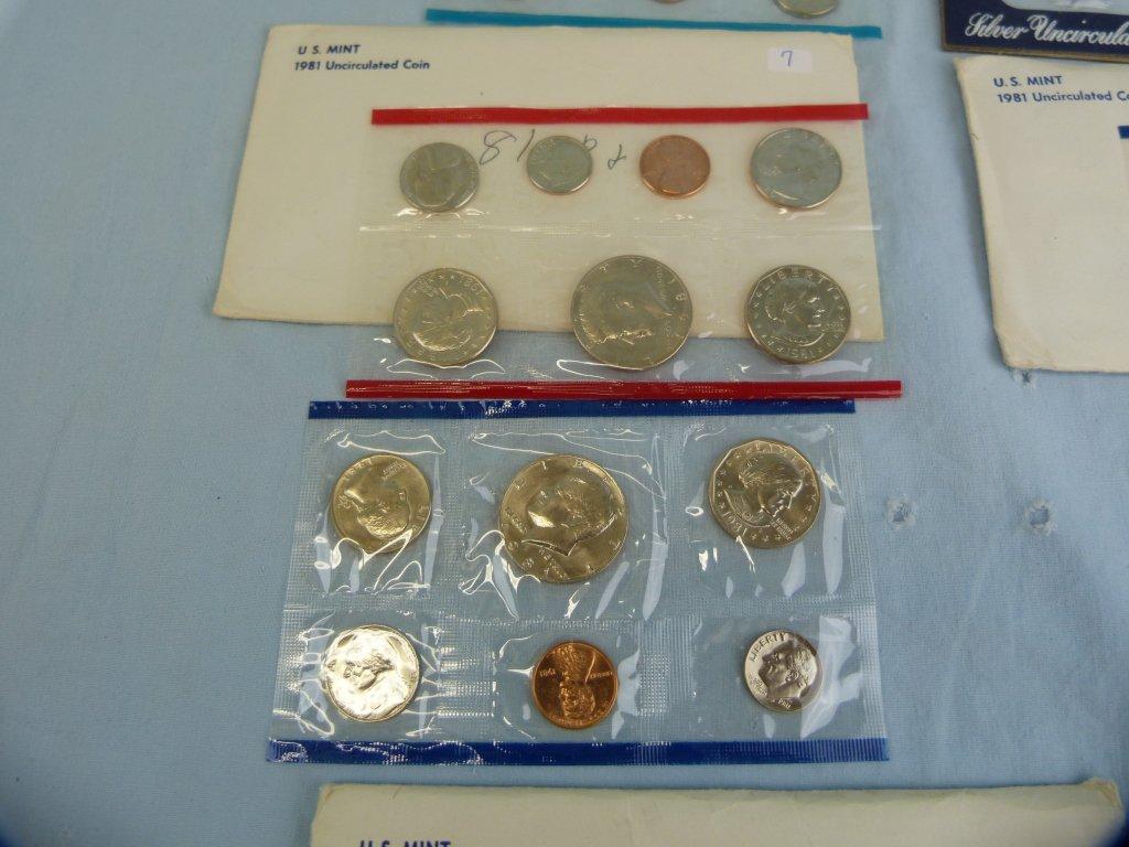 5 US Mint sets: 1972, 1976, & (3) 1981