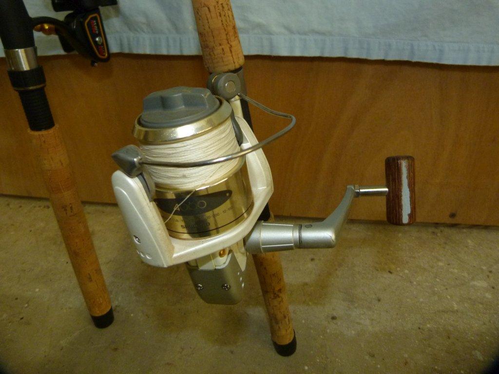 2 Fishing rods & reels, 1-pc, 2x$