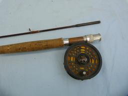 Mitchell reel w/fly rod; & Shakespeare reel w/Berkly Rod