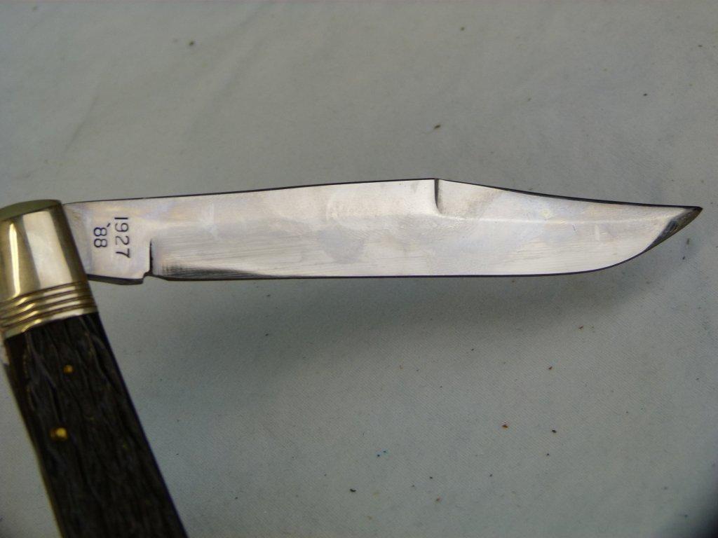 Winchester USA 1927 '88 knife, NIB, jig bone handle