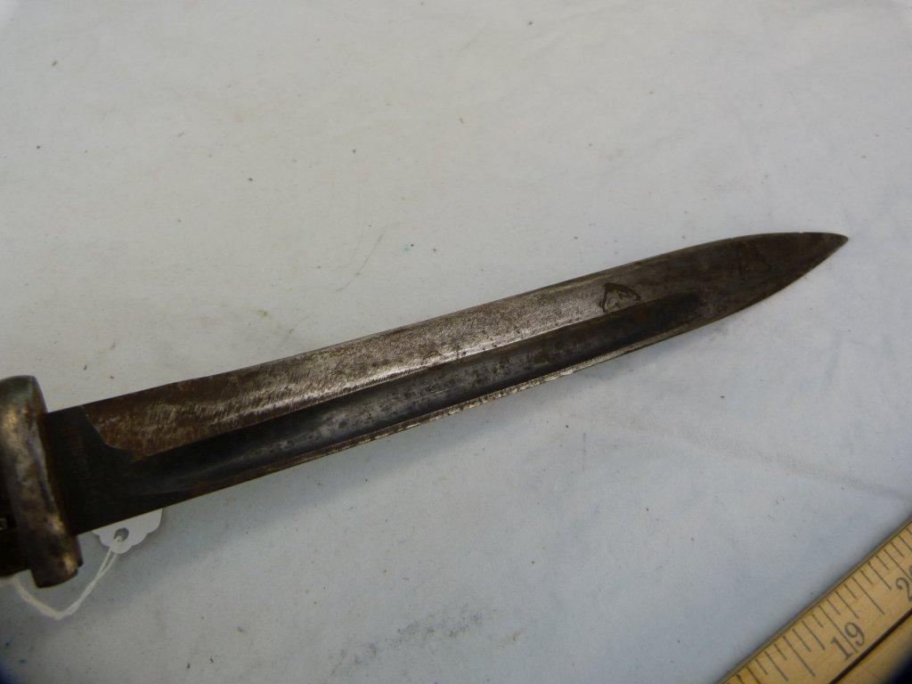 Coppel GmbH 1956-K bayonet w/metal sheath, leather belt loop
