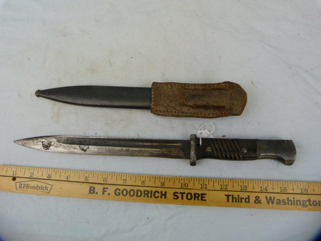 Coppel GmbH 1956-K bayonet w/metal sheath, leather belt loop