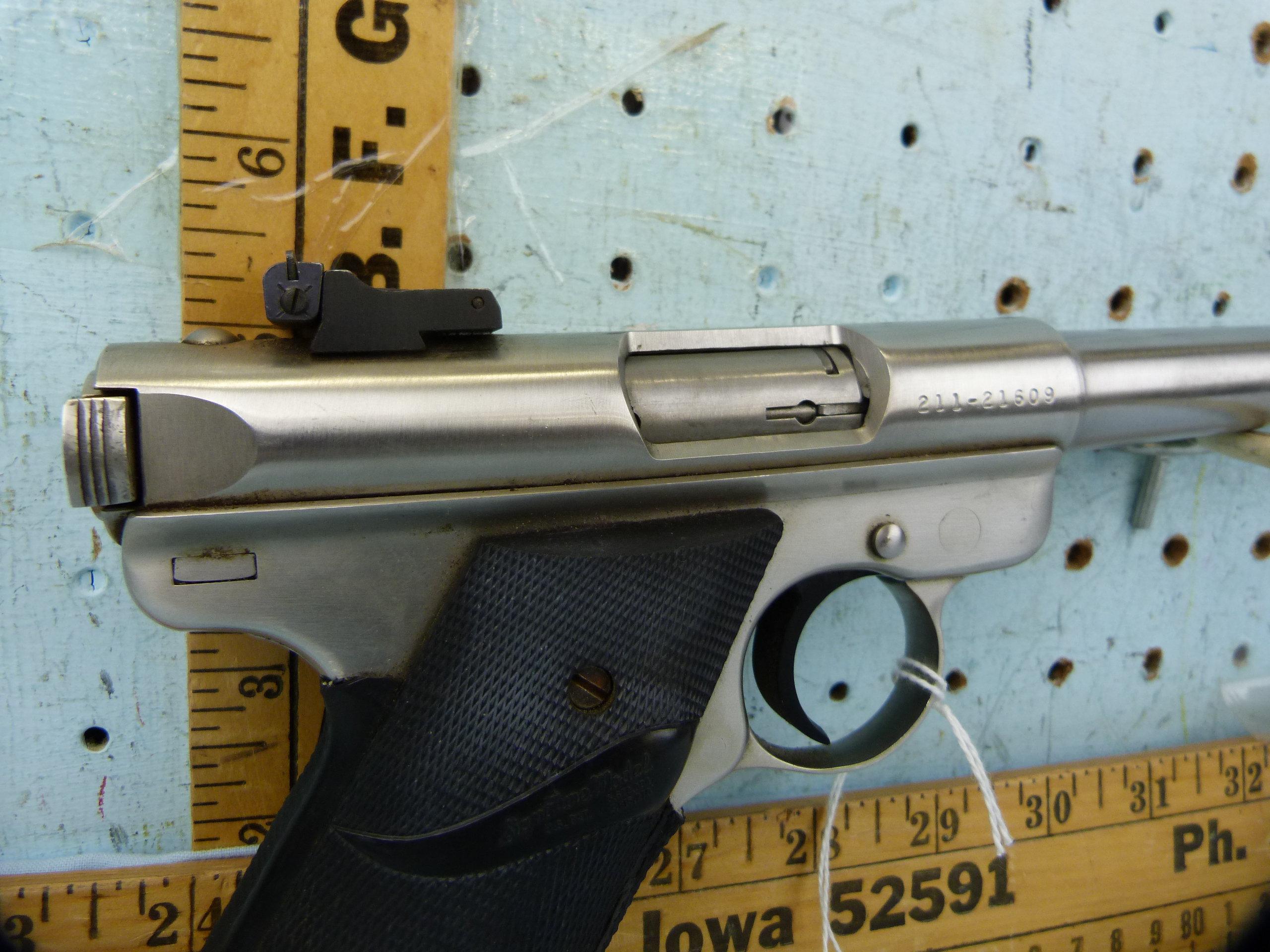 Ruger Mark II Target SA Pistol, .22 LR, SN: 211-21609