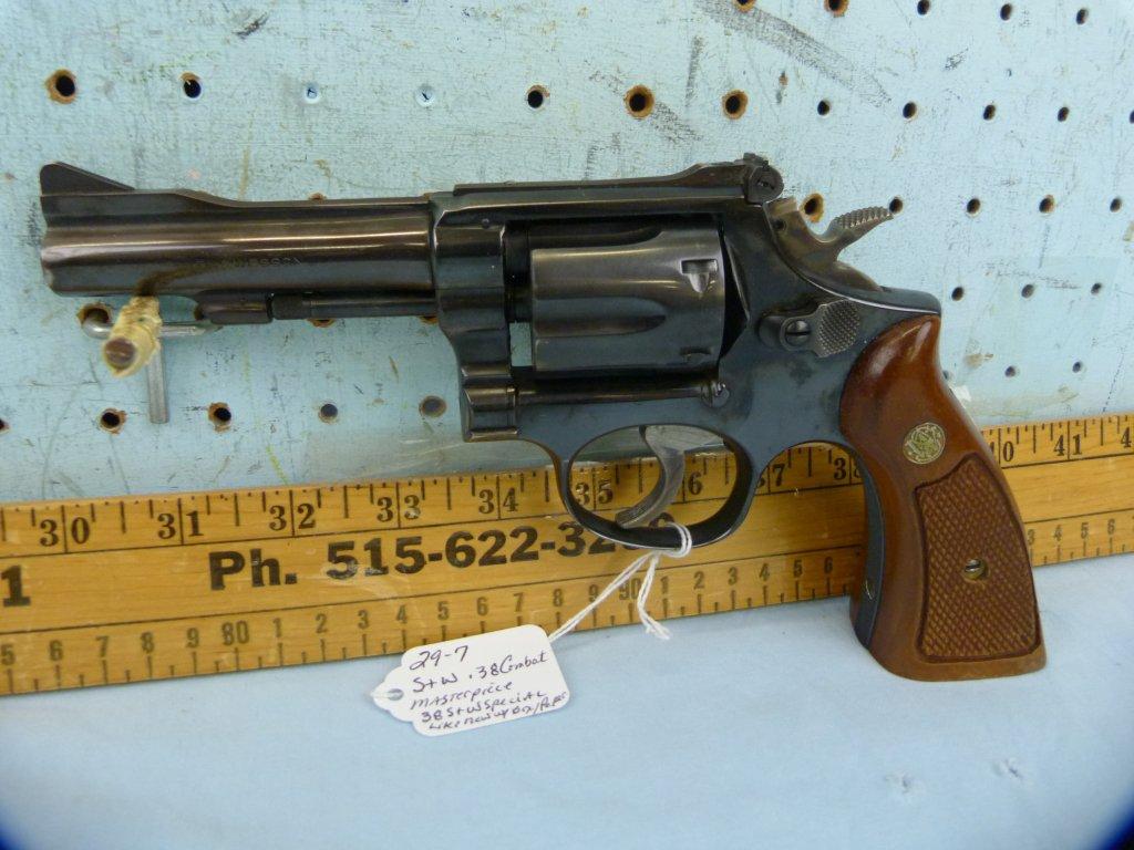 Smith & Wesson .38 Combat Masterpiece Revolver, SN: 1K44661