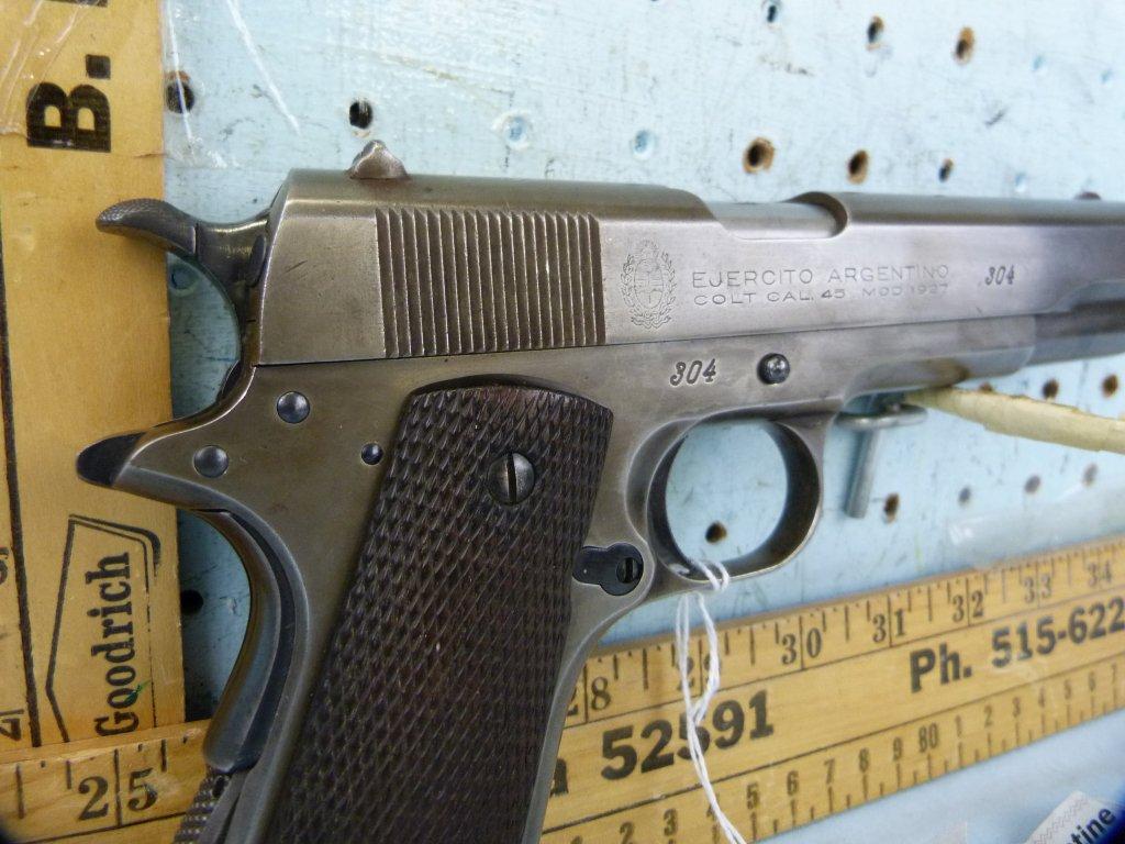 Argentine (Colt 1911) 1927 SA Pistol, .45 Auto, Low SN: 304