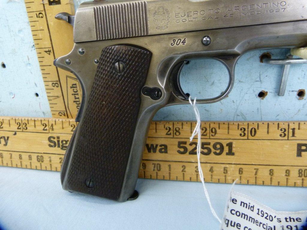Argentine (Colt 1911) 1927 SA Pistol, .45 Auto, Low SN: 304