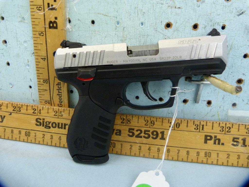 Ruger SR22P SA Pistol, .22 LR, SN: 366-51536