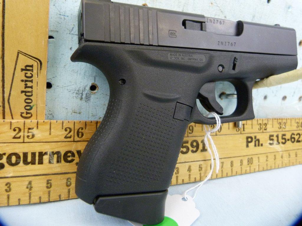 Glock 43 SA Pistol, 9x19 (9 mm), SN: ZNZ767