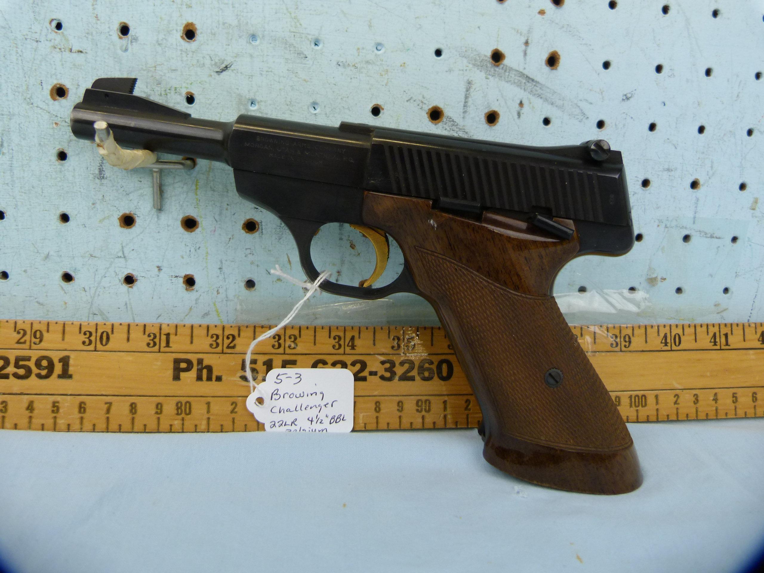 Browning Challenger SA Pistol, .22 LR, SN: 72219-U75