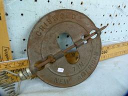 2 Cast iron dampers: Griswold & Diamond