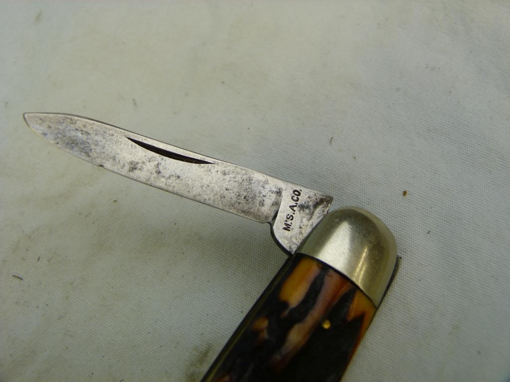 Early Marble's MSA 2 blade pocketknife, good condition (in 1905 Marble's catalog)