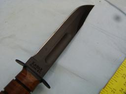 Ka-Bar USMC knife w/leather sheath, Olean, NY