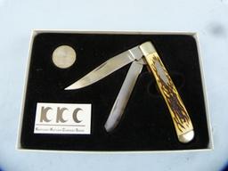 Kentucky Kutlery Co, Missouri Collector knife w/coin, NIB