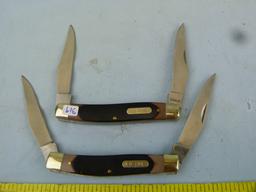 2 Schrade 77OT muskrat knives, China, NIB, 2x