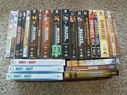 Box of DVD TV series, western & others