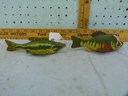 2 Weighted fishing decoys, 6" - 6-3/4" L; 2x$
