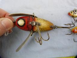 3 Heddon fishing lures: lg Crazy Crawler & (2) Sonics, 3x$