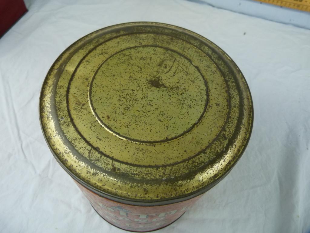 5-lb. Capitol Brand Coffee tin with wire bail