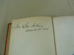 Sigourney's Poetical Works by L. H. Sigourney, received by Miss Etta Acker, December 25, 1884