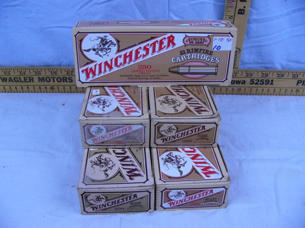 Ammo: (5) boxes, Winchester 22 WRF, 250 rds - 5x$