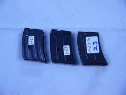 (3) Winchester adaptable .22 cal magazines - 3x$