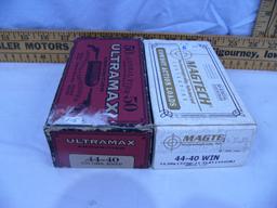 Ammo: 2 boxes 44-40 Win , Ultramax Center Fire & Magtech Cowboy Action, 50 rds - 2x$