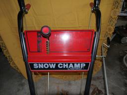 Mastercut Snow Champ 5/24 power propelled snowblower with chains