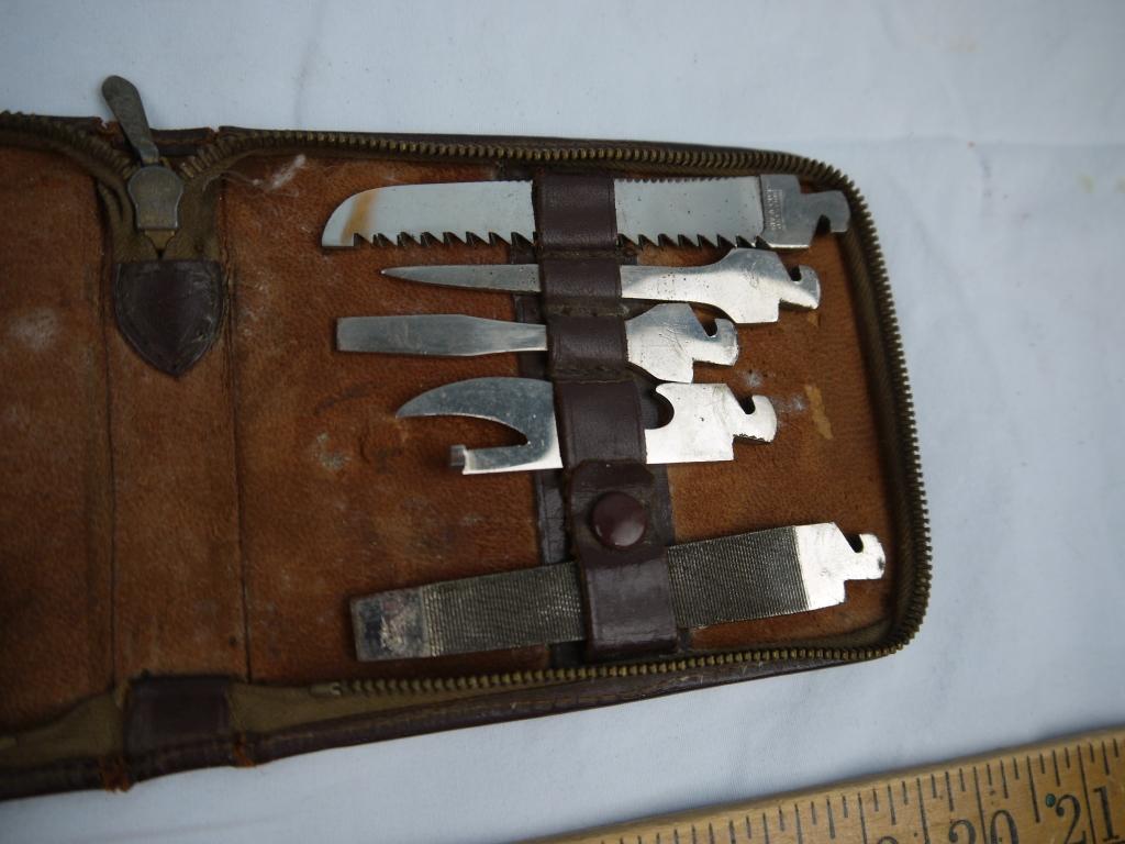 Give A Gift knife with interchangeable tool heads in zippered case