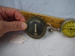 (2) testers:  U.S. Gauge for tires (with leather case) & Roller Smith for battery