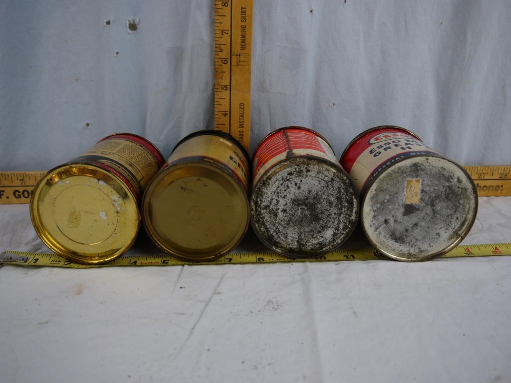 (4) one pound cans of grease, partial cans
