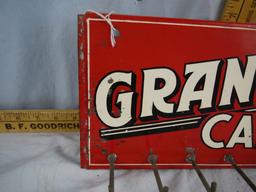 Grant Battery Cables metal sign, 14-1/4" wide x 7" tall, 7 hooks