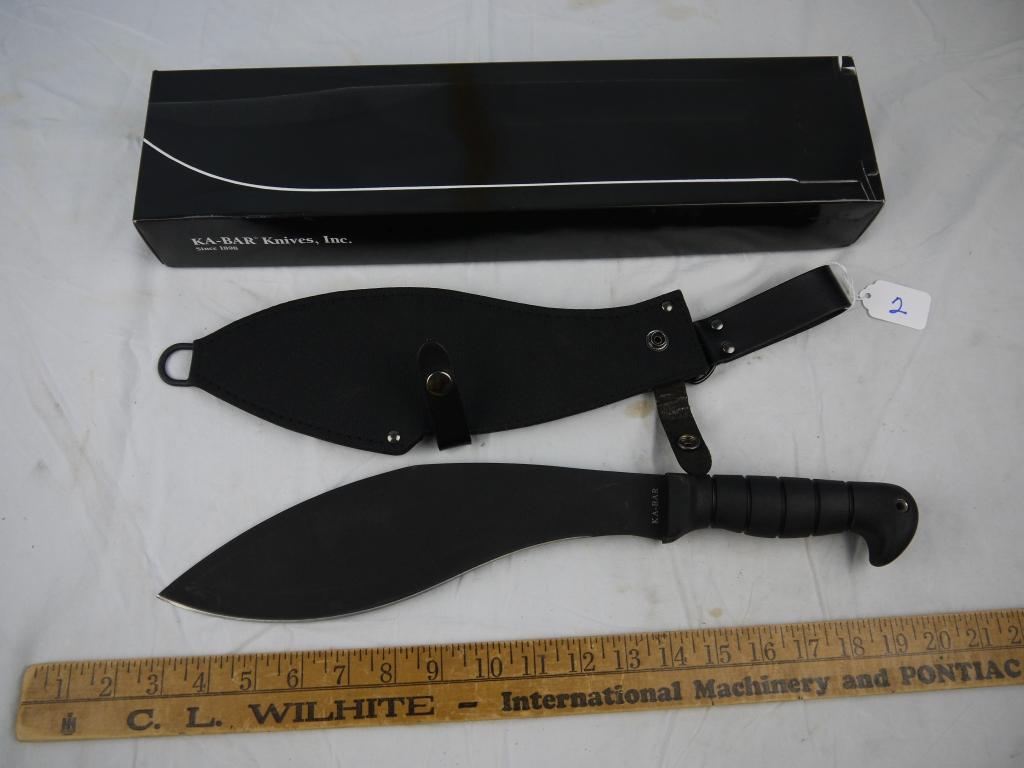 KA-BAR 02-1249 Machete Kukri with sheath, made in Taiwan