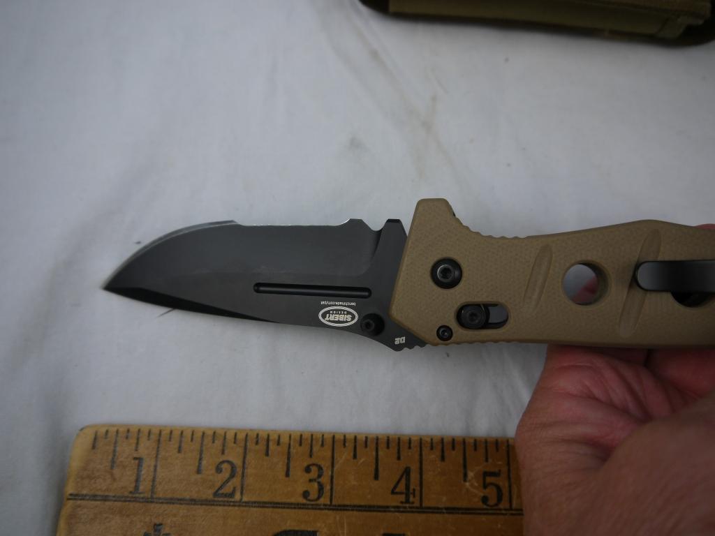 Benchmade ADAMAS D2 folding knife with sheath - NIB