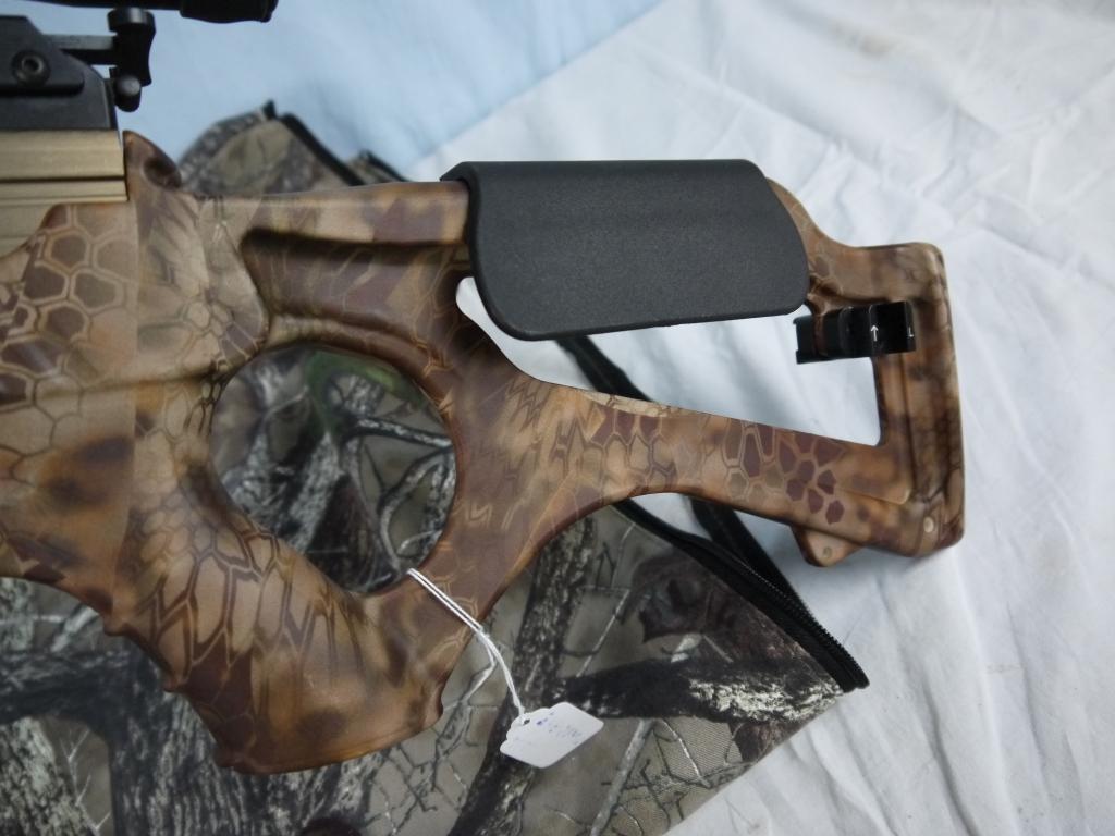 Excalibur 308 Short crossbow with Hawke 1.5-5x32 IR-SR scope, non-padded soft case - probably new