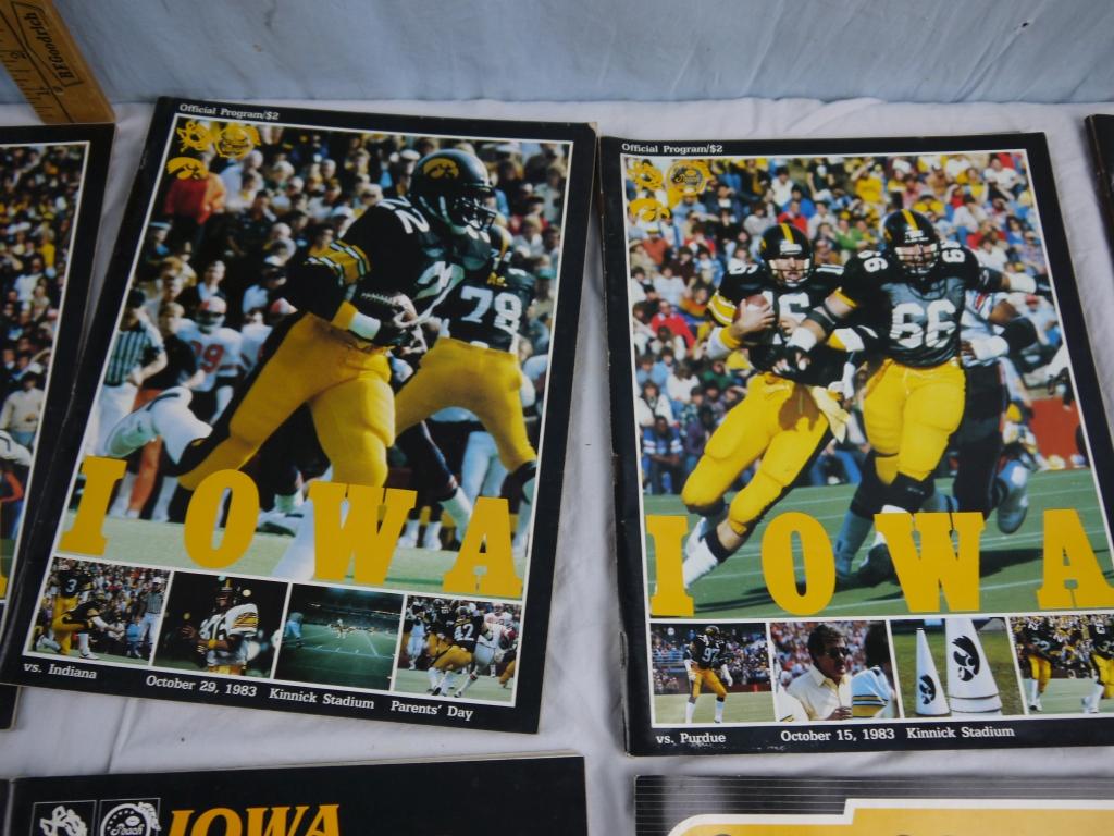 10 Iowa Football  programs, etc