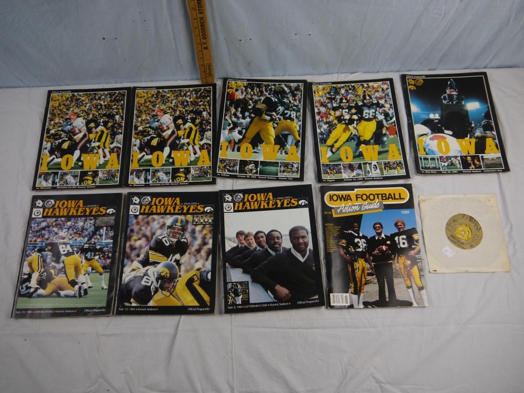 10 Iowa Football  programs, etc