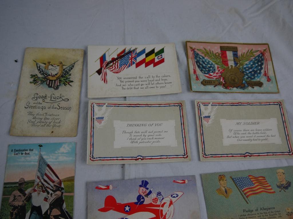 10 patriotic postcards
