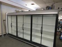12FT HUSSMANN IDDF5SU DAIRY CASE W/GLASS DOORS AND CONDENSING UNIT 2019