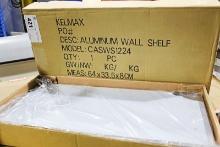 NEW KELMAX CASWS1224 ALUMINUM WALL SHELF