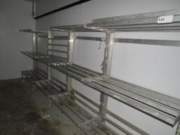 ALUMINUM COOLER SHELVING - SOLD BY THE OPENING