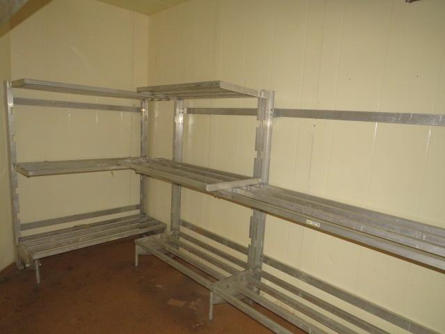 ALUMINUM COOLER SHELVING - SOLD BY THE OPENING