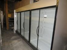 2018 12FT HUSSMANN IDDF5SU GLASS-DOOR DAIRY CASE WITH CONDENSING UNIT