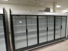 2020 12FT HUSSMANN IDDF5SU GLASS-DOOR DAIRY CASE WITH CONDENSING UNIT