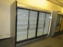 2019 8FT HUSSMANN IDDF5SU GLASS-DOOR DAIRY CASE WITH CONDENSING UNIT