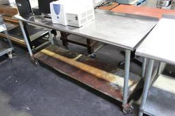 6' STAINLESS STEEL WORKTOP TABLE