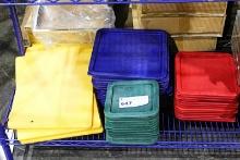 MISC. PLASTIC FOOD CONTAINERS LIDS AND CUTTING BOARDS