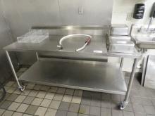 6FT STAINLESS STEEL TABLE