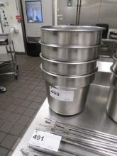 S/STEEL SOUP POTS - NO LIDS